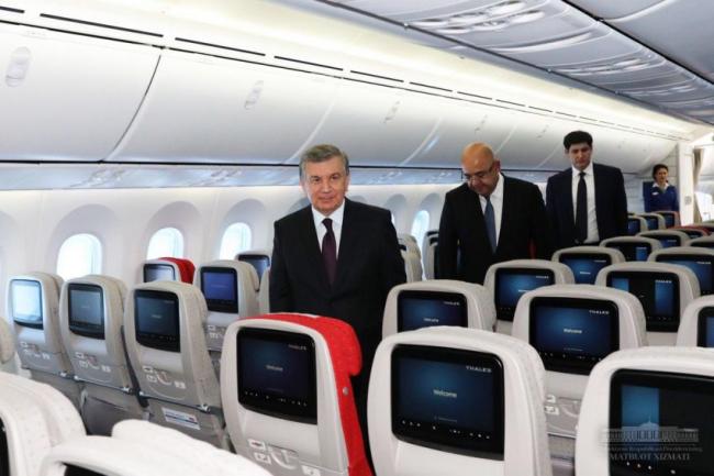 Фото: Президент Шавкат Мирзиёевнинг янги самолёти