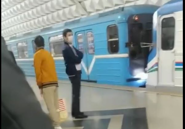 Видео: Тошкент метросида поездлар тўқнашиб кетди