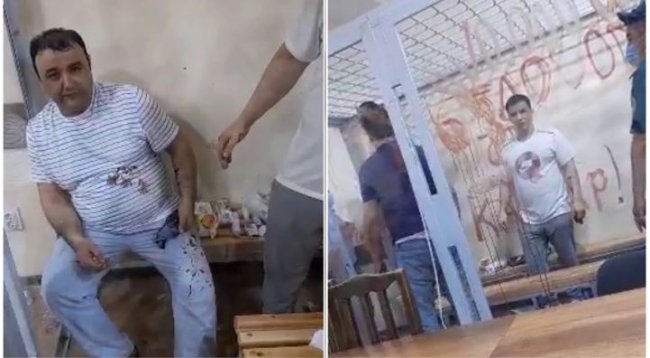 Видео: Тошкент вилоятида уч киши суд залида қўлларини лезвия билан кесиб ташлади