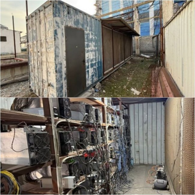 В Мирзо-Улугбекском районе предприниматель организовал майнинговую ферму в грузовом контейнере