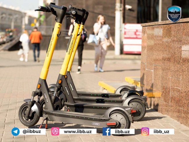 В Юнусабадском районе украли три скутера и два электросамоката