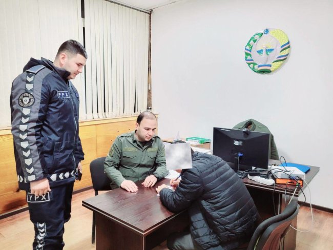 Житель Ташкента портил экологию в Зангиатинском районе