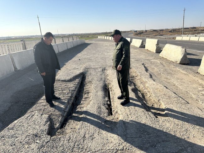 Сотрудники транспортной прокуратуры изучили состояние путепроводов между станциями «Карши-Китаб»