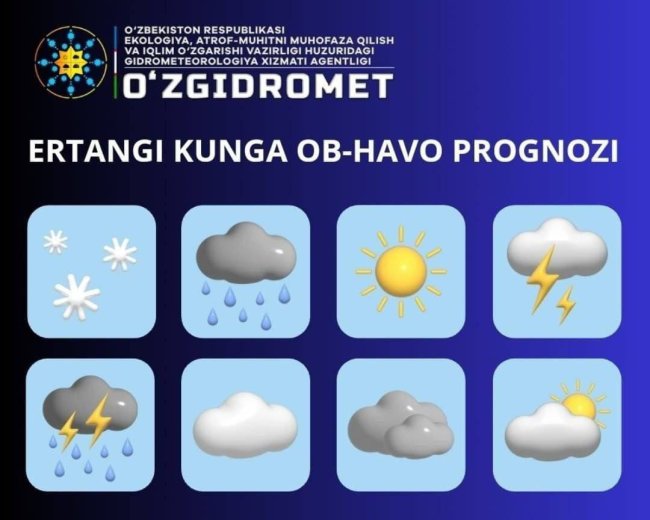 Какая погода ожидает жителей Ташкента на выходных?