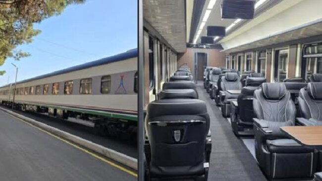 В Узбекистане представили новые пассажирские вагоны «Новый Узбекистан»