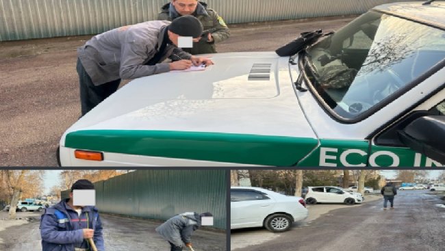 В Ташкенте наказали застройщика за загрязнение проезжей части