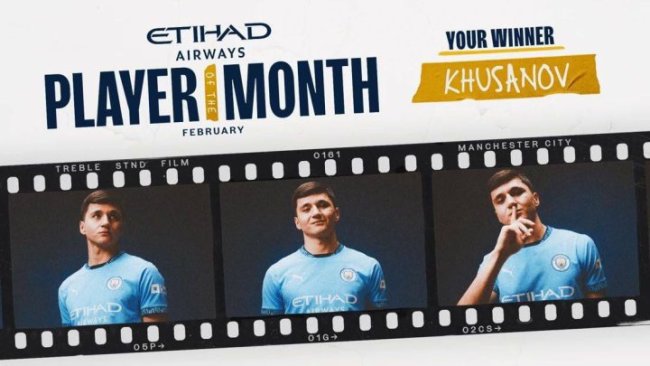 Абдукодир Хусанов стал лучшим игроком в составе команды Пепа Гвардиолы