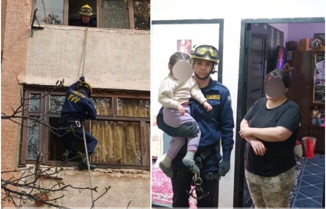 В Самарканде 3-летнюю девочку спасали сотрудники МЧС, она одна осталась в квартире