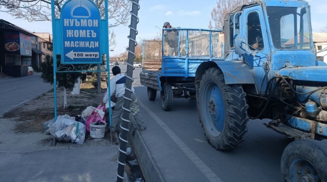 В Маргилане трёх граждан оштрафовали за выброс мусора в неположенном месте