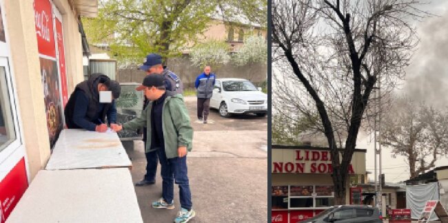 В Яшнабадском районе экологи наказали владельца закусочной за загрязнение атмосферы