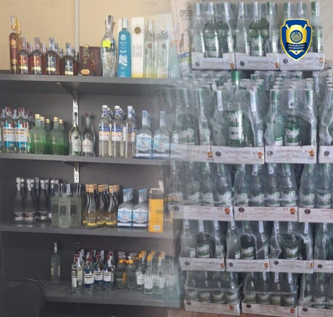 В Карши директор магазина уличён в торговле контрафактным алкоголем