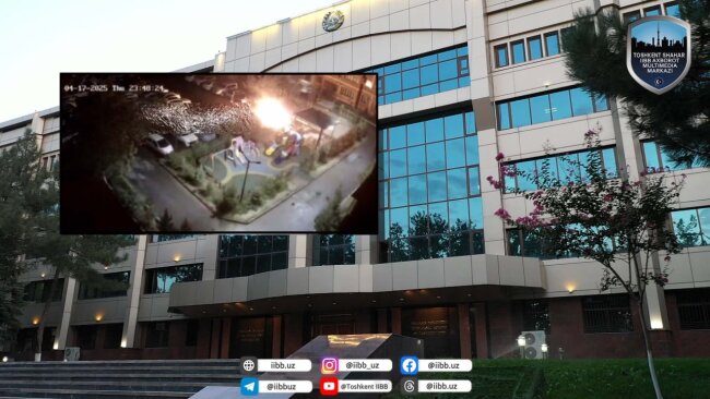 Задержан мужчина, который в одном из дворов Мирзо-Улугбекского района поджёг автомобиль «Tesla»