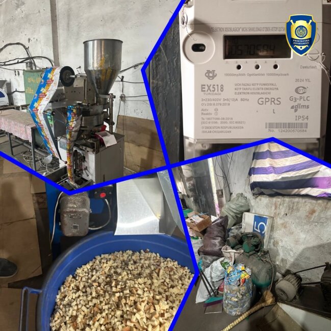 В Андижанском цеху по производству сухарей украли электроэнергию на 1,5 млрд сумов