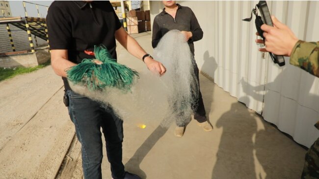 Сотрудники таможенного поста в Ташкенте пресекли ввоз рыболовных сетей, которые запрещены к использованию