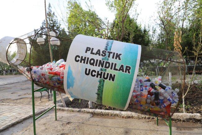 В одной из школ Хорезма реализовали грандиозный экологический проект