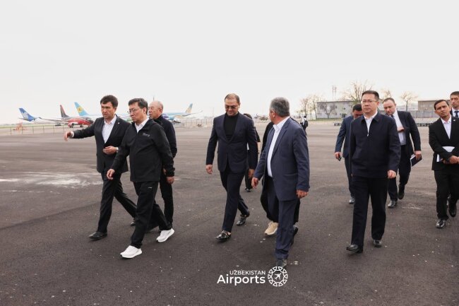 Делегация Китая ознакомилась с возможностями нового грузового терминала аэропорта «Ташкент»