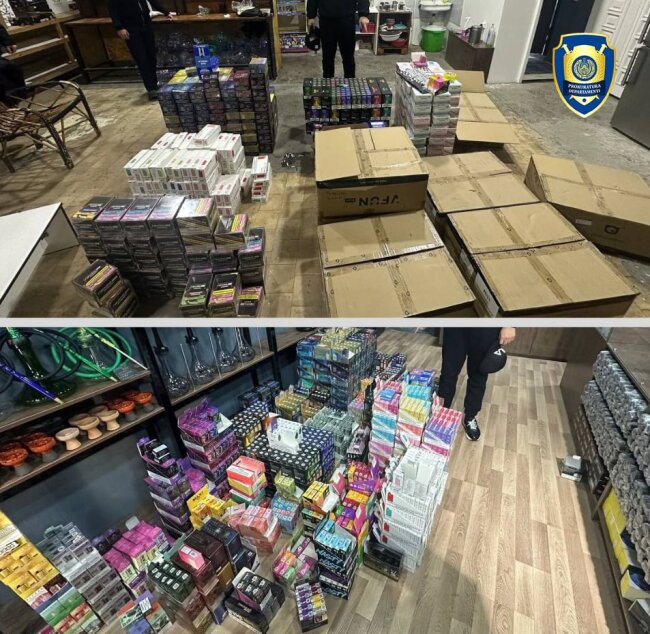 В одном из магазинов Учтепинского района выявили около 10 тыс. контрабандных электронных сигарет