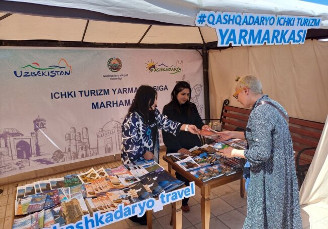 В историческом комплексе «Ак-Сарой» города Шахрисабза прошла «Ярмарка внутреннего туризма»