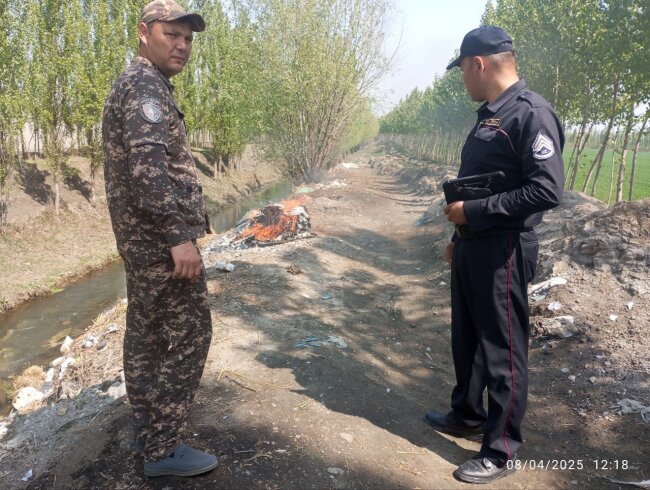 Более 1 млн сумов штрафа заплатит житель Ферганской области за сжигание мусора