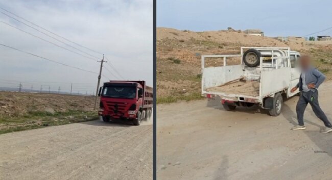 В Навои экологи оштрафовали двух мужчин и заставили их заниматься уборкой территории