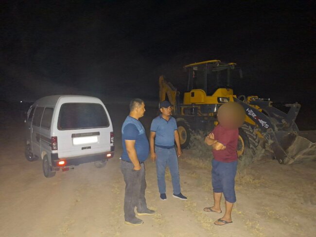 Водитель фронтального погрузчика в Сурхандарье заплатит почти 4 млн сумов штрафа