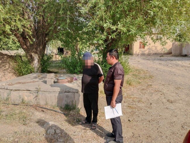 Житель Кашкадарьи разбрасывал использованные детские подгузники по улице