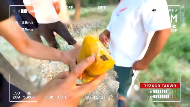 В Бекабаде задержали наркокурьера