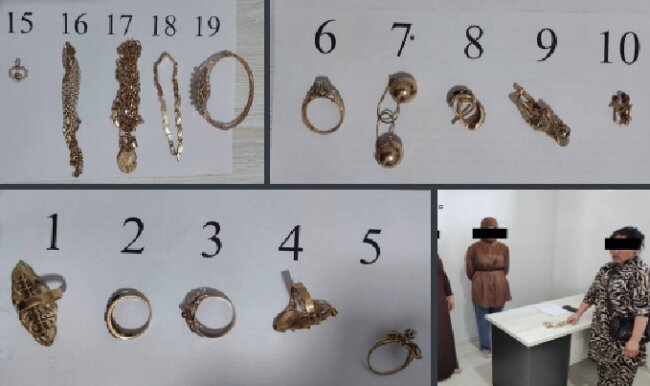 Женщина попыталась незаконно ввезти в Узбекистан 19 ювелирных изделий