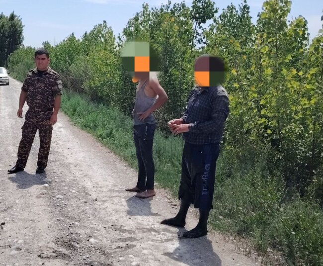 В Ферганской области мужчина незаконно ловил рыбу, ему выписан крупный штраф