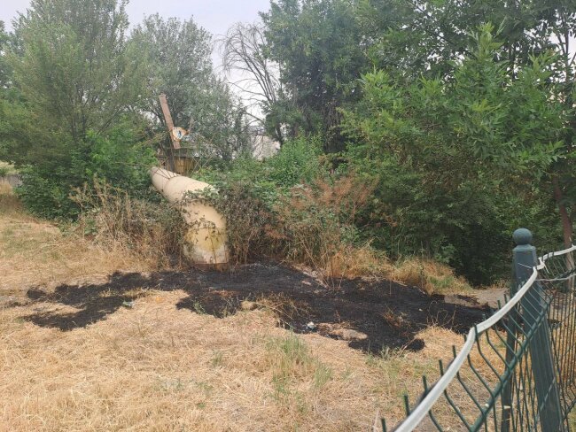 Жители Юнусабадского района самостоятельно потушили пожар