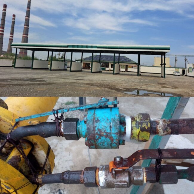 В городе Ширин выявили АГНКС, на которой украли природный газ на 2,1 млрд сумов