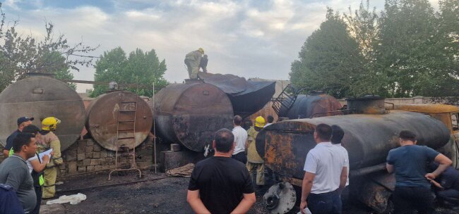 В Каттакурганском районе взорвался резервуар с топливом, есть погибшие