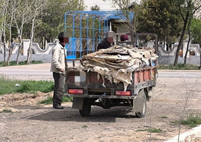 Водитель трицикла в Кашкадарье получил штраф за выброс мусора в неположенном месте
