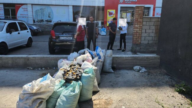 Экологи оштрафовали жителя Юнусабадского района за хранение на улице строительного мусора