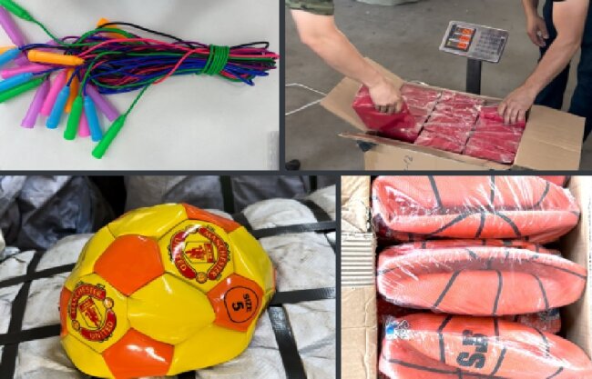 В Ташкентской области сотрудники таможни пресекли контрабанду крупной партии спортивных товаров