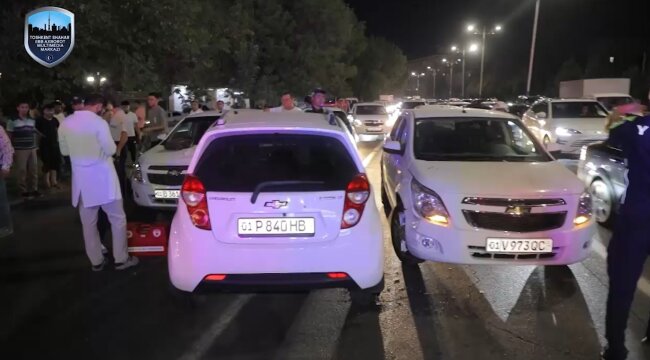 В Ташкенте угонщик автомобиля «Spark» совершил ДТП