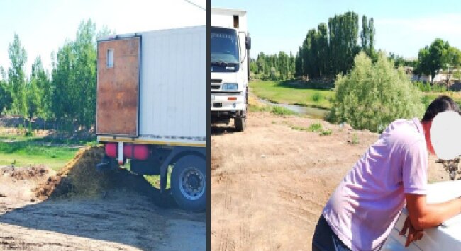 Мужчина загрязнял берега речки Касансай в Намангане, сбрасывая там твёрдые бытовые отходы