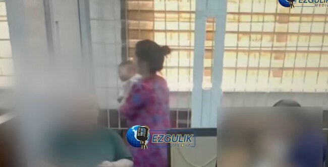 В Фергане женщина находится в СИЗО вместе со своим ребёнком и берёт его с собой на судебные заседания