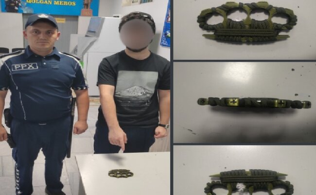 Гражданин Таджикистана прилетел в Ташкент с кастетом в ручной клади