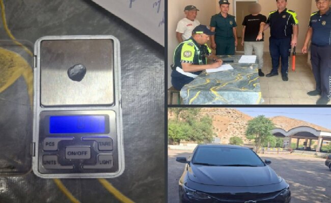 В Самарканде у водителя «Malibu-2» выявили наркотики
