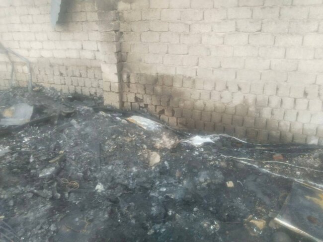 В Сергелийском районе загорелся битум