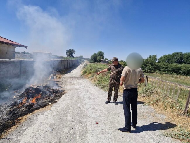 В Самарканде мужчина выплатит более 1 млн сумов штрафа за поджог мусора