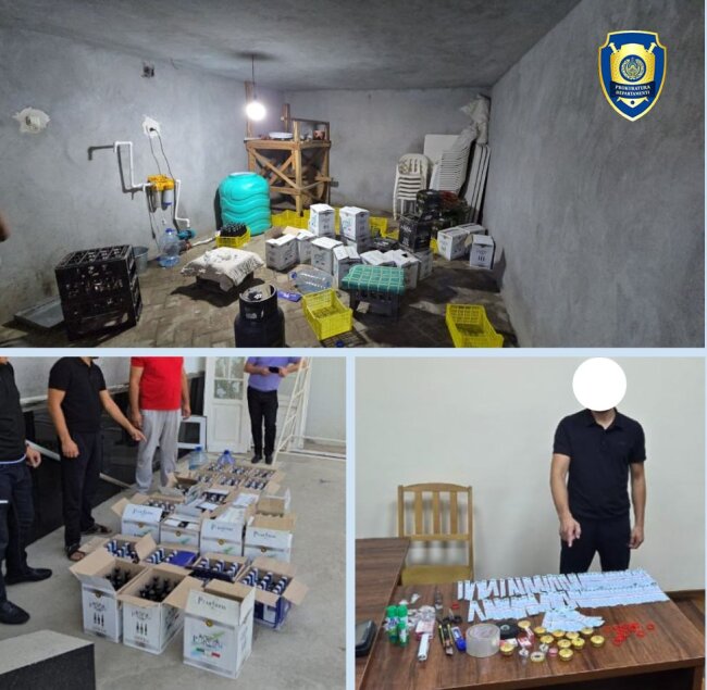 В Самаркандской области мужчина организовал подпольный цех по производству алкоголя