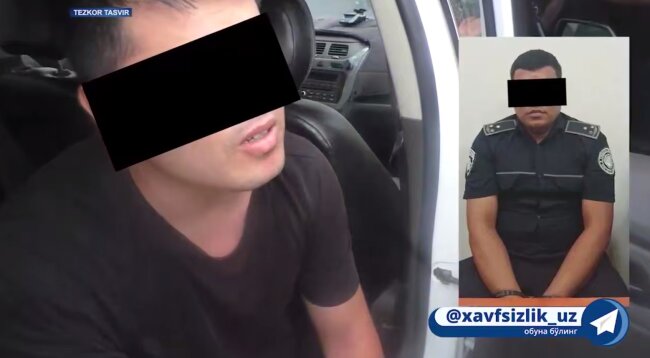 Два сотрудника Ангренского отдела Управления охраны ГУВД Ташкентской области оказались причастными к коррупции