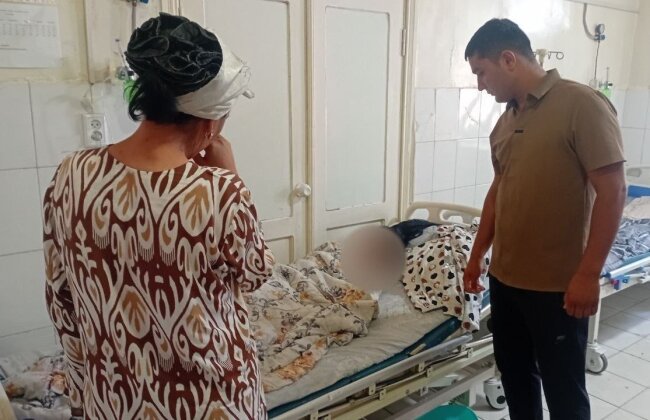 В Ферганской области сотрудник органов внутренних дел спас тонущую девушку