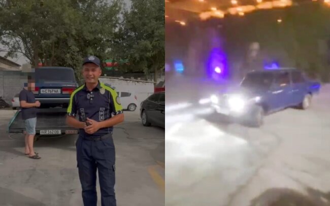 Очередной дрифтер в Самарканде может лишиться водительского удостоверения