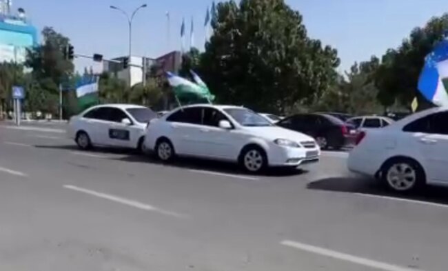 Автопробег в честь Дня независимости в Андижане закончился ДТП