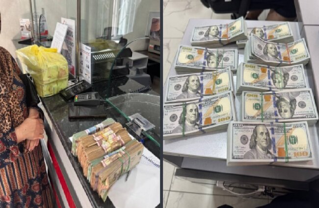 Жительница Джизака принесла в БПИ почти 1,5 млрд сумов наличными, чтобы закрыть свой долг