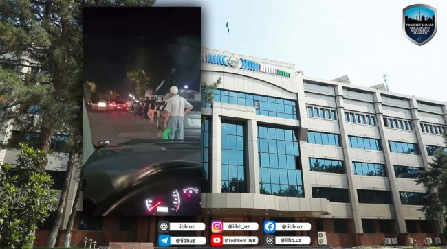 В Юнусабадском районе два пьяных гражданина оказывали сопротивление сотрудникам ОВД