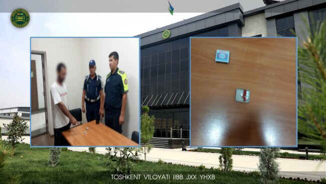 В Ахангаране сотрудники ДПС выявили психотропные препараты у водителя автомобиля «Labo»